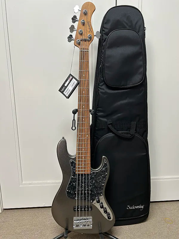 Sadowsky MetroExpress Vintage J/J 5 String Bass w/Morado Fingerboard 2024 - Silver Metallic
