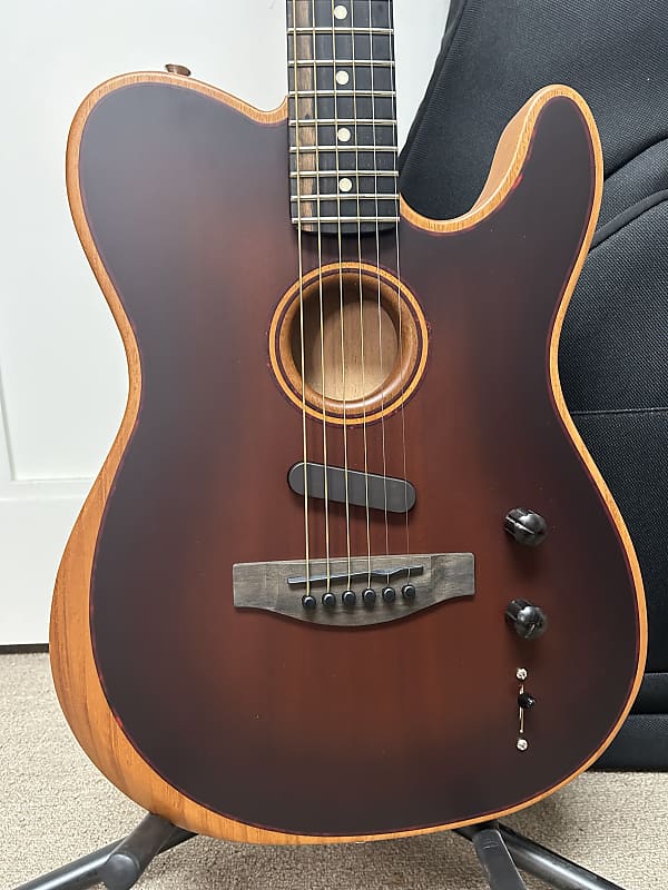Fender American Acoustasonic Telecaster All-Mahogany - Bourbon Burst