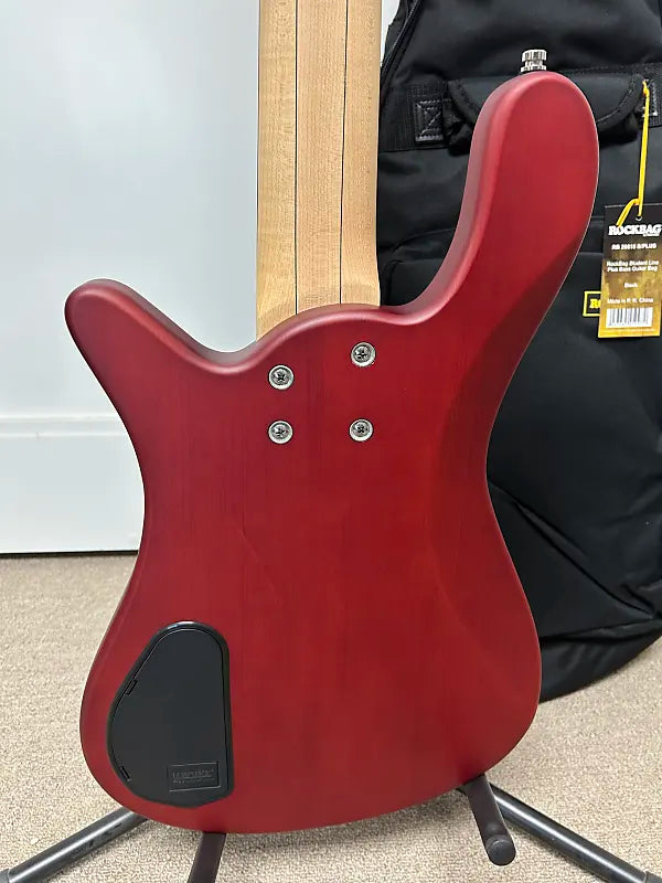 Warwick Rockbass Streamer Standard 5 String Bass -Burgundy Red Transparent Satin