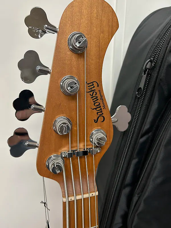 Sadowsky MetroExpress Hybrid P/J 5 String Bass w/Maple Fingerboard - Candy Apple Orange