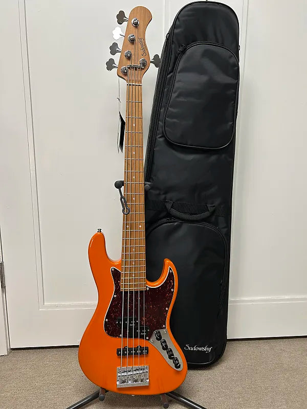 Sadowsky MetroExpress Hybrid P/J 5 String Bass w/Maple Fingerboard - Candy Apple Orange