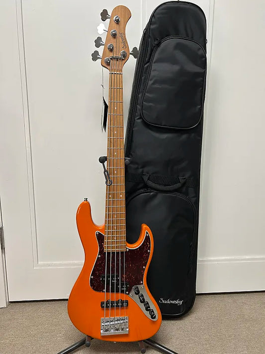 Sadowsky MetroExpress Hybrid P/J 5 String Bass w/Maple Fingerboard - Candy Apple Orange