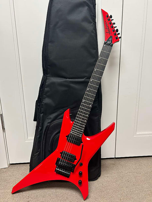 Jackson Pro Series Dave Davidson Warrior WR7 7 String Electric Guitar- Ferrari Red