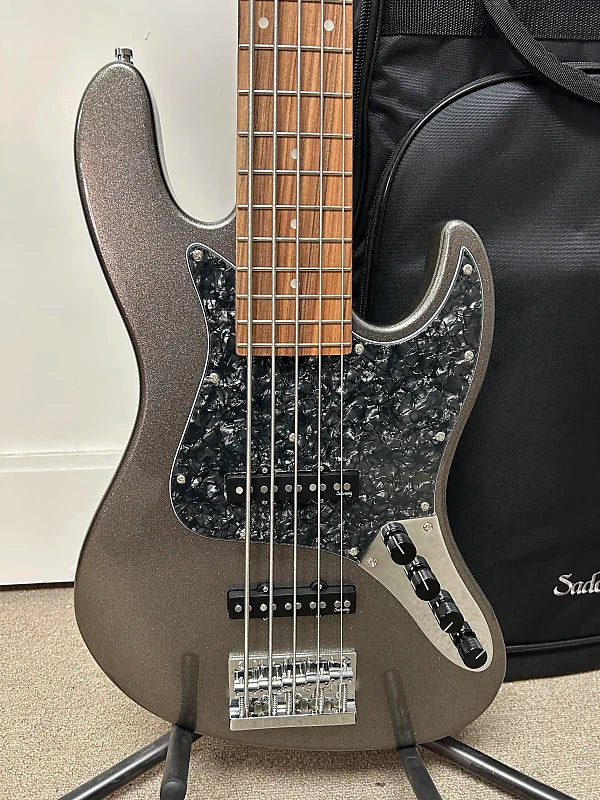 Sadowsky MetroExpress Vintage J/J 5 String Bass w/Morado Fingerboard 2024 - Silver Metallic
