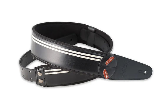Right On Straps Mojo Race 60 Black Vegan High Quality Guitar Strap