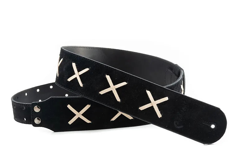Right On Straps Legend DG David Gilmour Black High Quality Guitar Strap