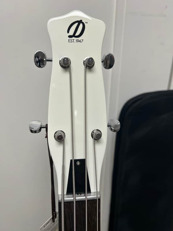 Danelectro Red Hot Longhorn Bass - White - Brand New w/Free Gigbag