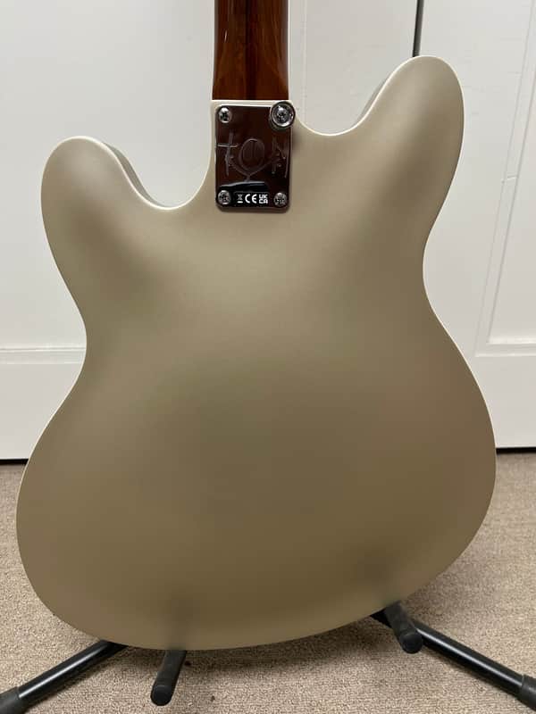 Fender Tom DeLonge Starcaster Semi Hollow Body Electric Guitar- Shoreline Gold