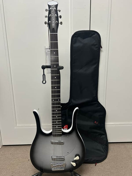 Danelectro Longhorn Baritone Electric Guitar - Silver Burst Brand New w/Free Gigbag
