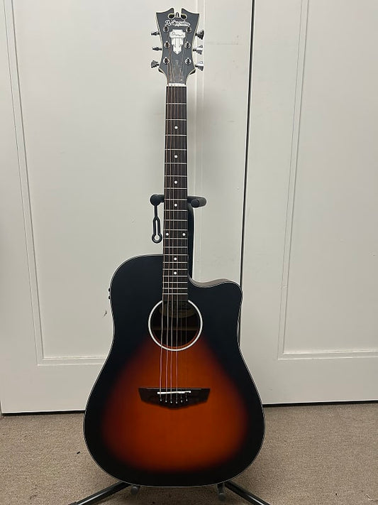 D'Angelico Premier Bowery LS Acoustic Guitar w/Electronics - Satin Vintage Sunburst