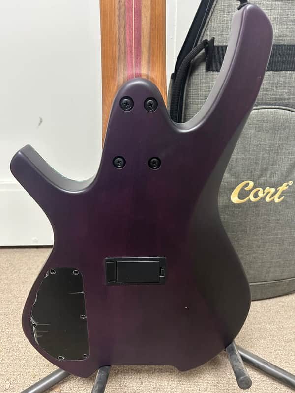 Cort Artisan Space 5 Headless 5 String Bass Guitar - Star Dust Green