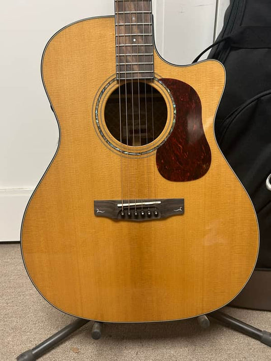 Cort Gold Series A6 Auditorium Bocote Acoustic Guitar with Electronics - Natural
