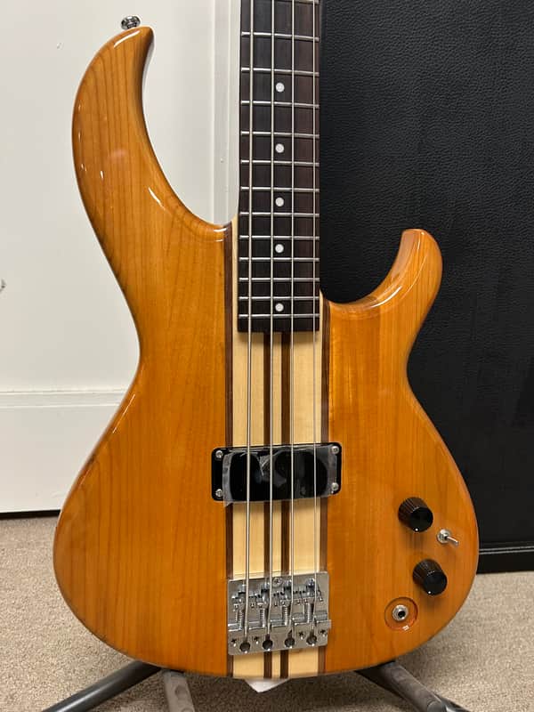 Aria Pro II SB-700 Four String Bass Guitar - Oak w/Free Hard Case