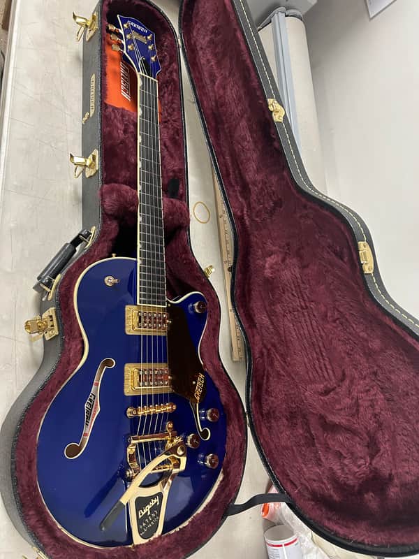 Gretsch G6659TG Players Edition Broadkaster Jr. with Gold Hardware - Azure Metallic