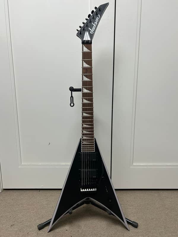 Jackson X Series KVXMG-7 King V Seven String Guitar Satin Black with Primer Gray Bevels