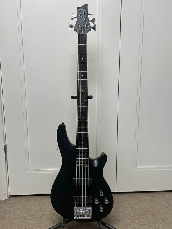 Schecter C-5 Deluxe 5 String Electric Bass - Satin Black