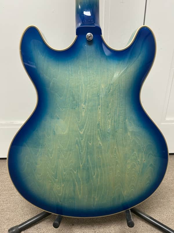 D'Angelico Premier DC XT Semi Hollowbody Electric Guitar - Blue Burst