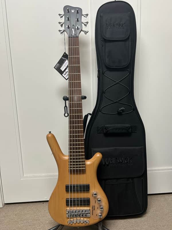 Warwick Rockbass Corvette Basic 6 String Bass Guitar 2025 - Natural Transparent Satin