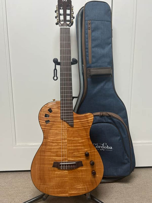 Cordoba Stage Thin Body Nylon String Classical Acoustic Guitar w/Electronics - Natural Amber