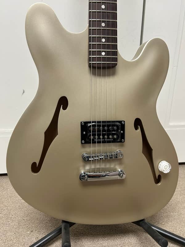 Fender Tom DeLonge Starcaster Semi Hollow Body Electric Guitar- Shoreline Gold