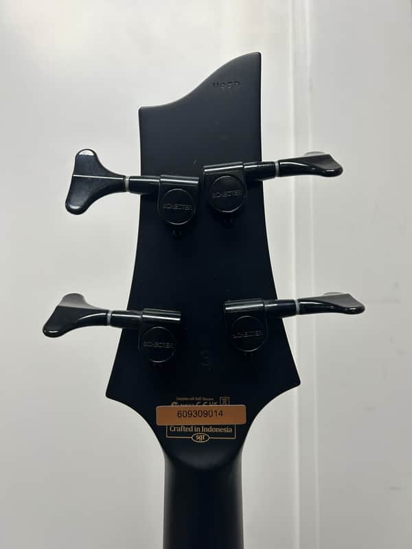 Schecter Stiletto Stealth-4 Active 4-String Bass - Satin Black