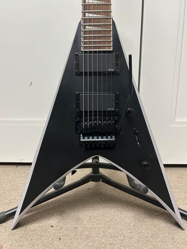 Jackson X Series KVXMG-7 King V Seven String Guitar Satin Black with Primer Gray Bevels