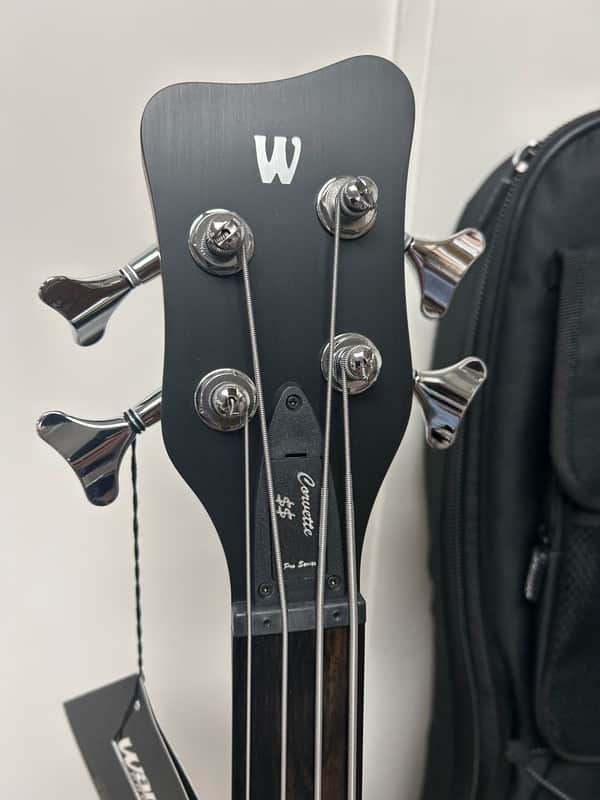 Warwick Pro Series Corvette $$ 4 String Bass Guitar Fretless Lefthand - Natural Transparent Satin
