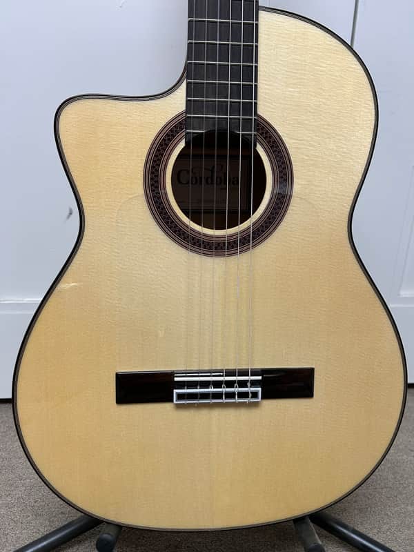 Cordoba GK Studio Lefty Nylon String Left Handed Acoustic Guitar w/Electronics - Natural