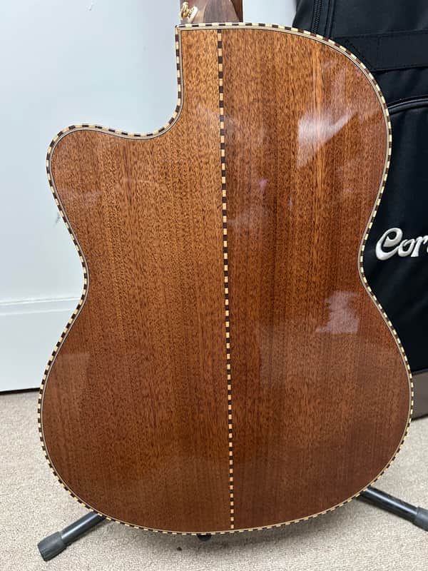 Cort Sol Encanto Classical Nylon String Acoustic Guitar w/Electronics - White Blonde Gloss