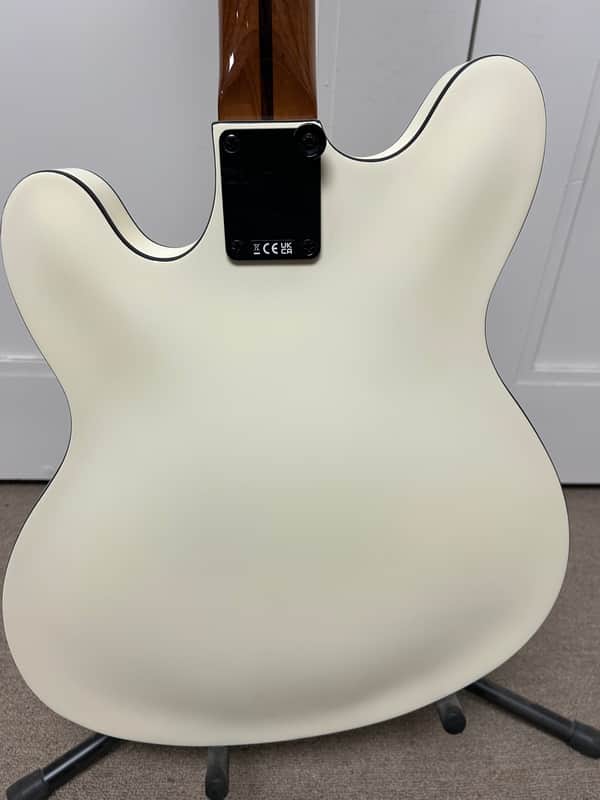 Fender Tom DeLonge Starcaster Semi Hollow Body Electric Guitar - Olympic White