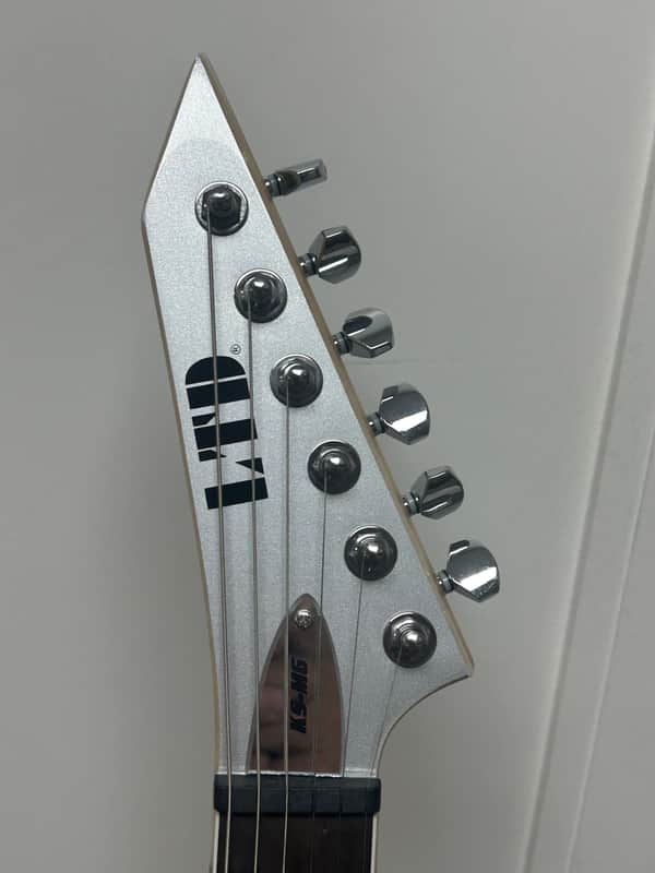 ESP LTD KS M-6 Evertune Ken Susi Signature Electric Guitar - Metallic Silver