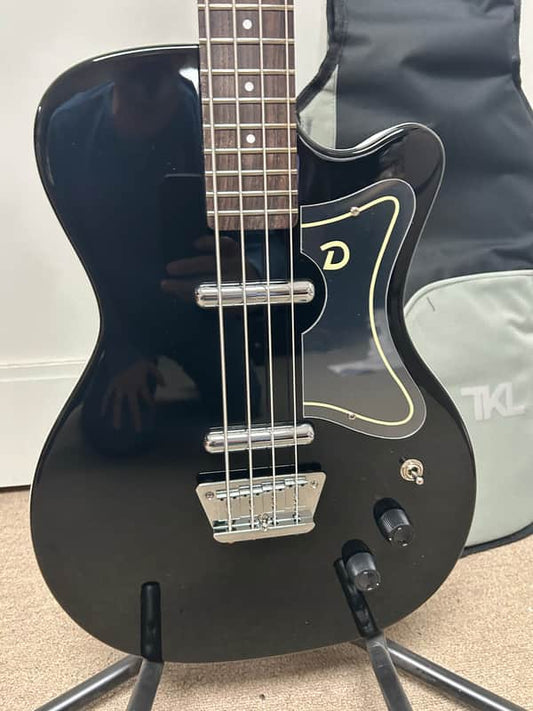 Danelectro '56 Single Cut Bass Guitar - Black - Brand New w/Free Gigbag
