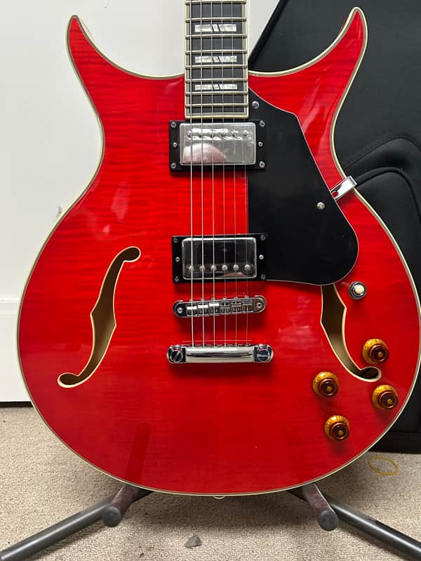 Washburn SH35TR Wing Series Semi Hollow Electric Guitar - Trans Red w/Free Gigbag