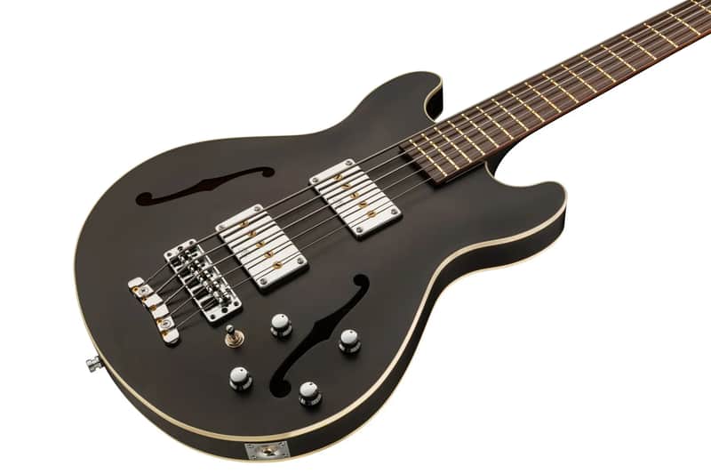 Warwick Masterbuilt Star Bass II Flamed Maple 5 String Solid Black Satin SPECIAL ORDER