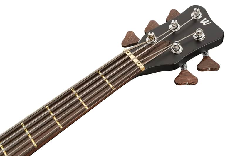 Warwick Masterbuilt Star Bass II Flamed Maple 5 String Solid Black Satin SPECIAL ORDER
