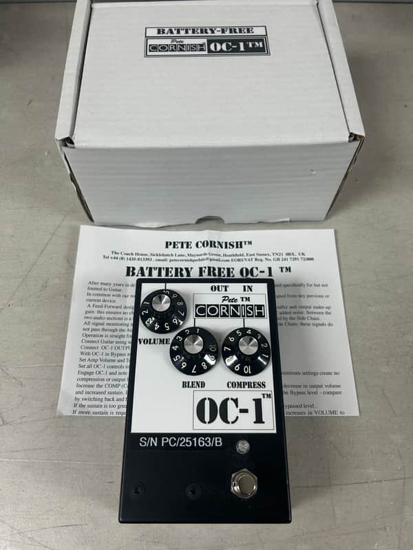 Pete Cornish OC-1 Battery-Free Optical Compressor Pedal