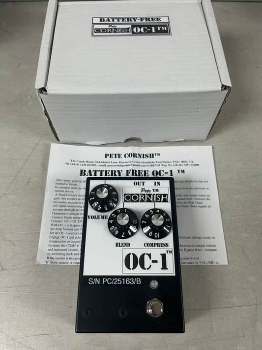 Pete Cornish OC-1 Battery-Free Optical Compressor Pedal