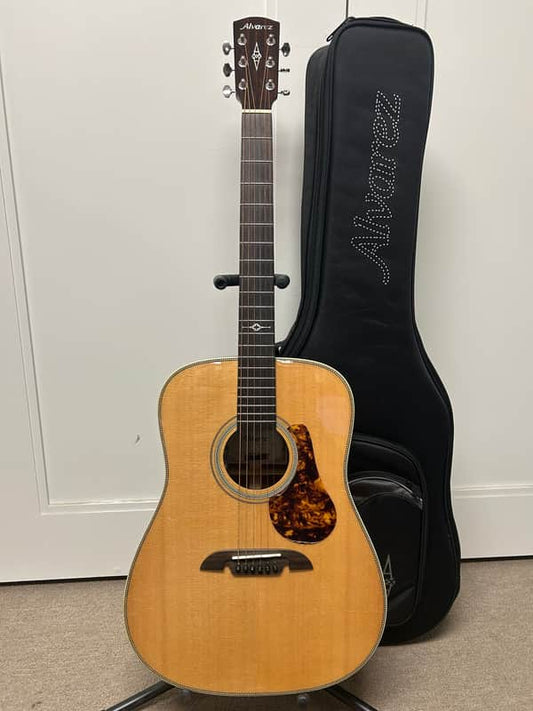 Alvarez Masterworks MD60e Herringbone Dreadnought Acoustic Guitar w/Electronics - Natural
