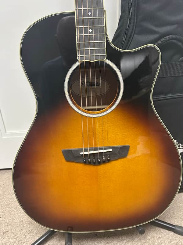 D'Angelico Excel Gramercy Grand Auditorium Acoustic Guitar with Electronics - Vintage Sunset