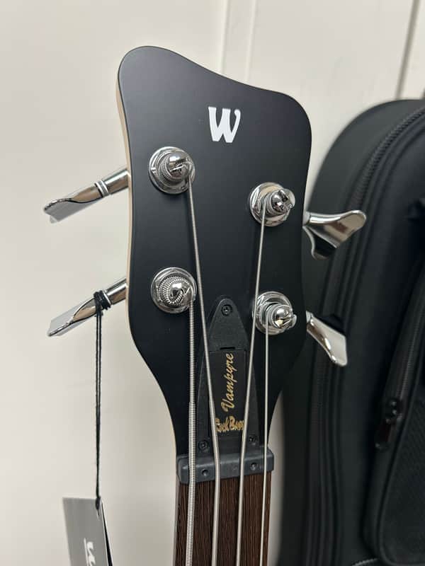 Warwick Rockbass Vampyre 4 String Bass Guitar - Solid Black High Polish