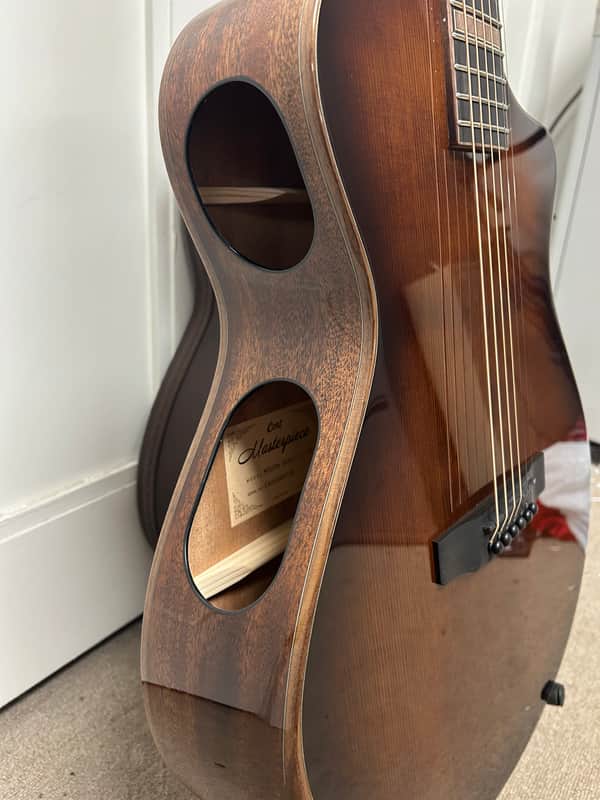 Cort Masterpiece Modern Burst Venetian Cutaway Acoustic Guitar with Electronics- Tobacco Sunburst