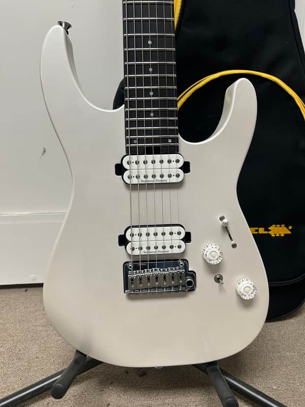 Charvel Pro-Mod Plus Limited Edition Dinky DK24-7 HH 2PT E 7 String Electric Guitar - Celestial Silk
