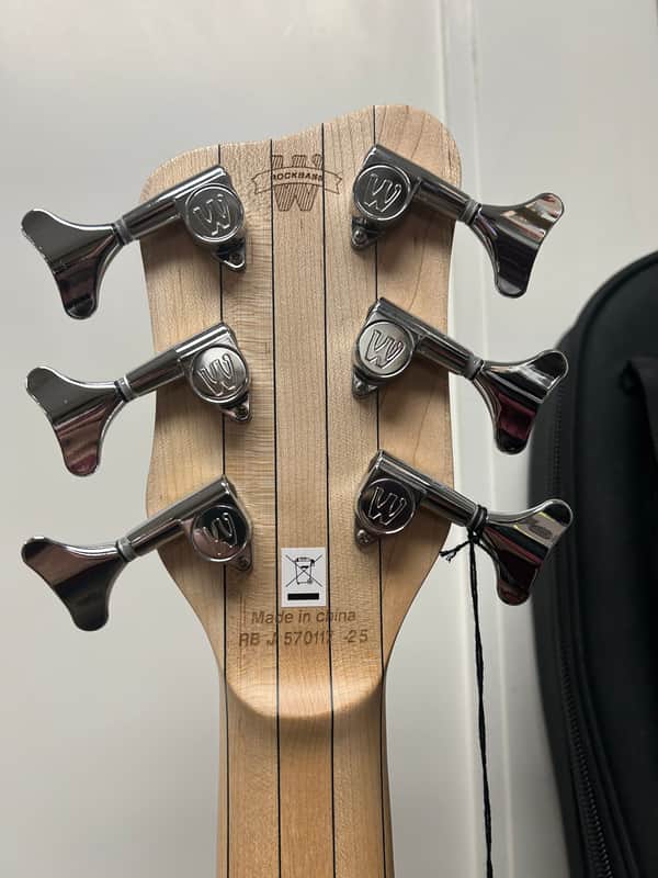 Warwick Rockbass Corvette Basic 6 String Bass Guitar 2025 - Natural Transparent Satin