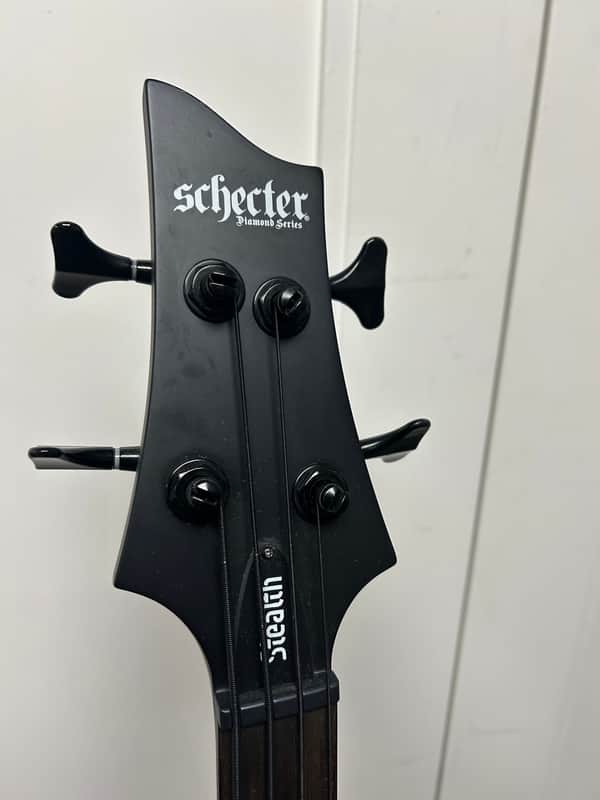 Schecter Stiletto Stealth-4 Active 4-String Bass - Satin Black
