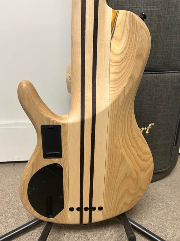 Cort Artisan Series A5 Plus SC 5 String Bass Guitar - Amber Open Pore