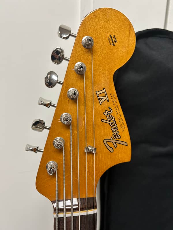 Fender Vintera II '60s Bass VI Six String Bass Guitar - Sonic Blue