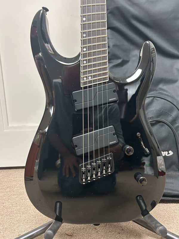 Jackson Pro Plus Series DK Modern HT6 MS Multiscale Electric Guitar - Gloss Black