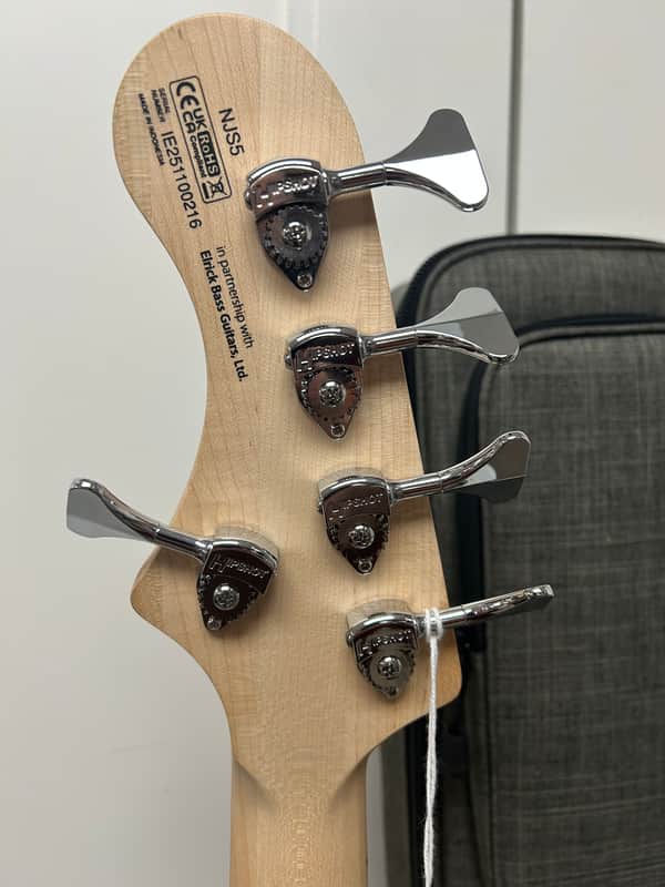 Cort Elrick NJS 5 String Bass Guitar - White B-Stock