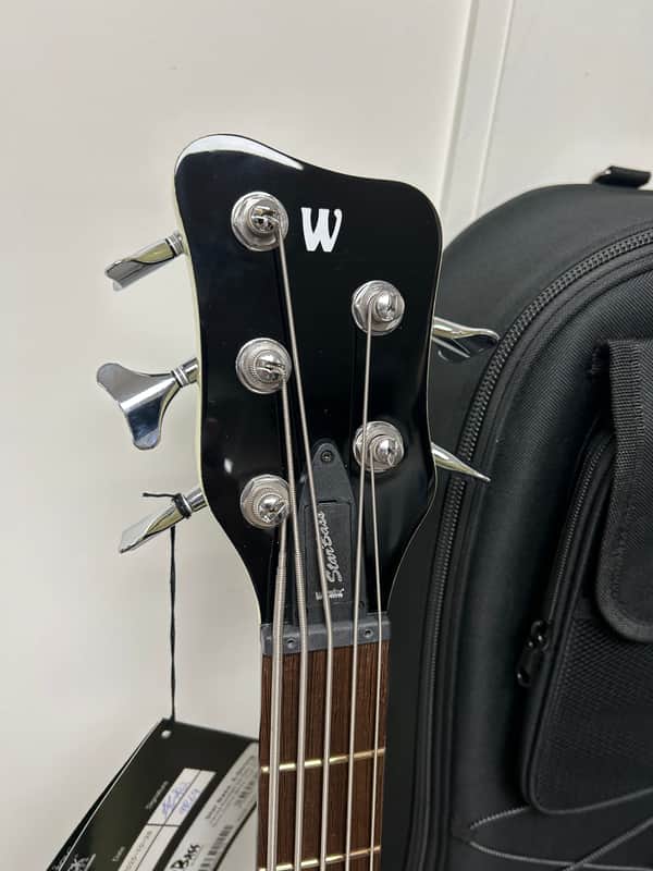 Warwick RockBass Star Bass 5-String Semi-Hollow Bass Guitar 2025 - Solid Creme White High Polish