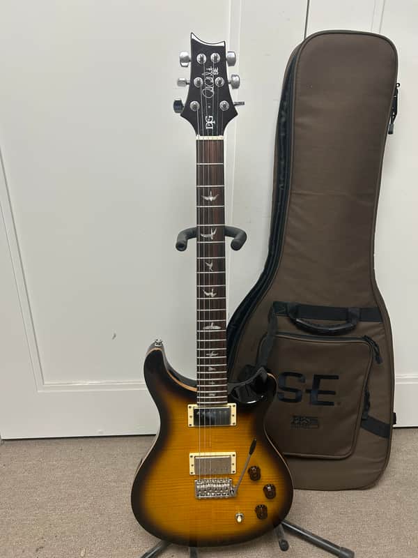 PRS SE DGT David Grissom Tremolo Signature Electric Guitar - McCarty Tobacco Sunburst